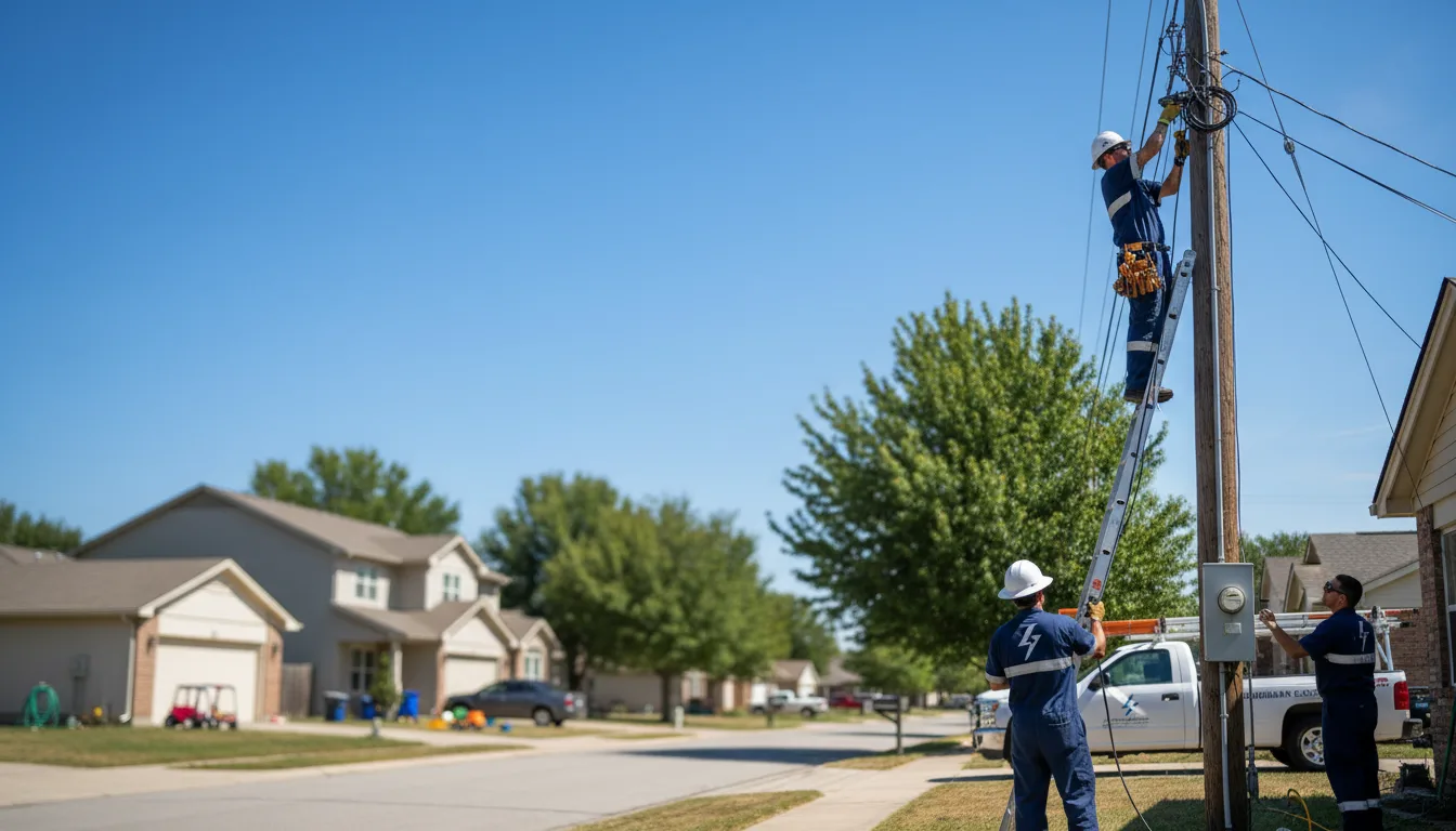 Residential electrician providing installation services in Riga, MI
